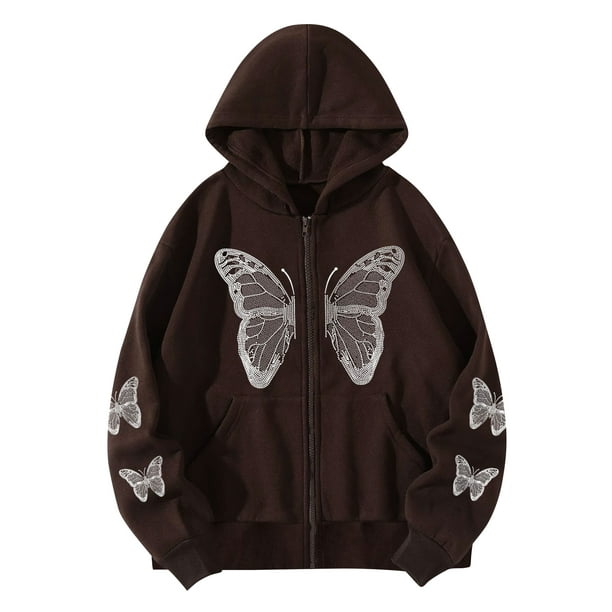 BUTTERFLY ZIP UP HOODIE | X-girl