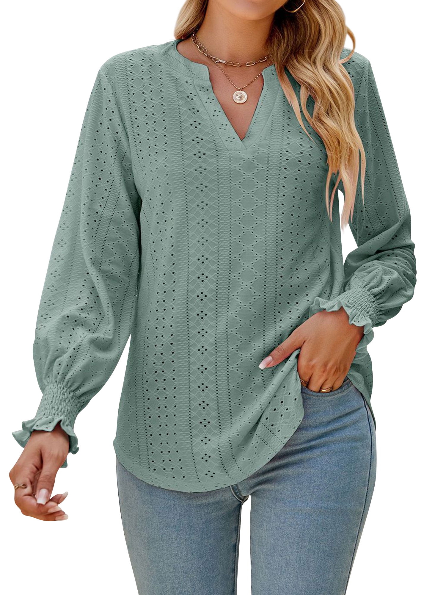V-Neck Ruffle Top | New York & Company