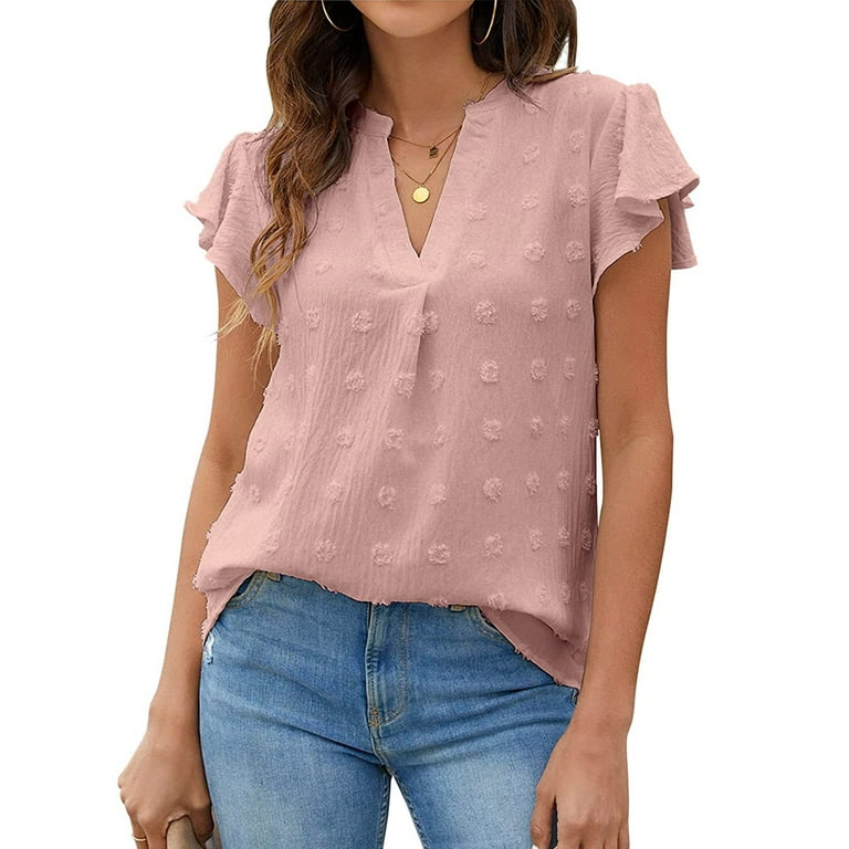 トップス S dot flow frill tops THEREDTHREAD / ザレッドスレッド】S dot flow frill tops