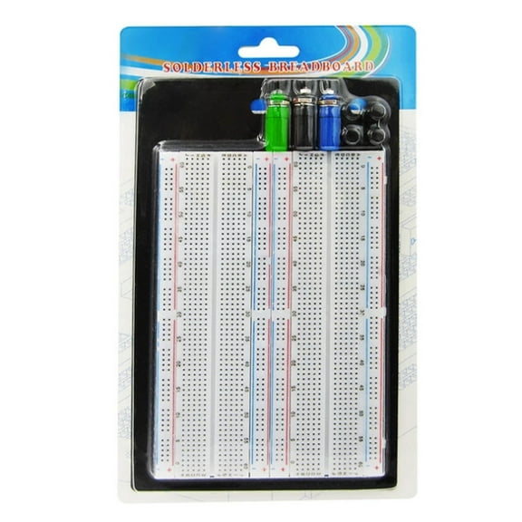 ZY-204 Solderless Breadboard Circuit Test Board 1660 Tie Point 3 Binding Post Solderless Breadboard Circuit Test Board