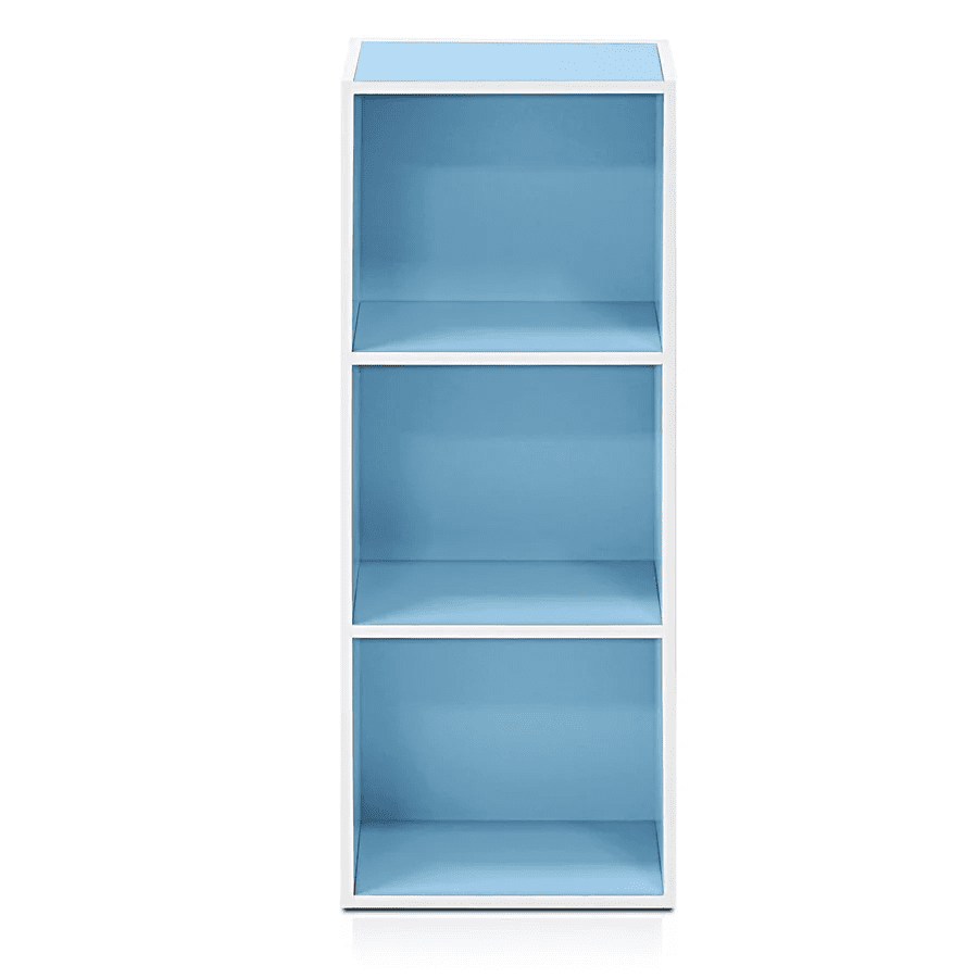 ZY 3Shelf Open Bookcase, Storage for all your books and treasures, Wipeable Surfaces