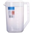 ZY1 Gallon /4L Large Plastic Straining Pitcher,Clear Round Plastic