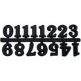 ZY1 Set Black Clock Numerals Kit Clock Parts Digital Clock Numbers