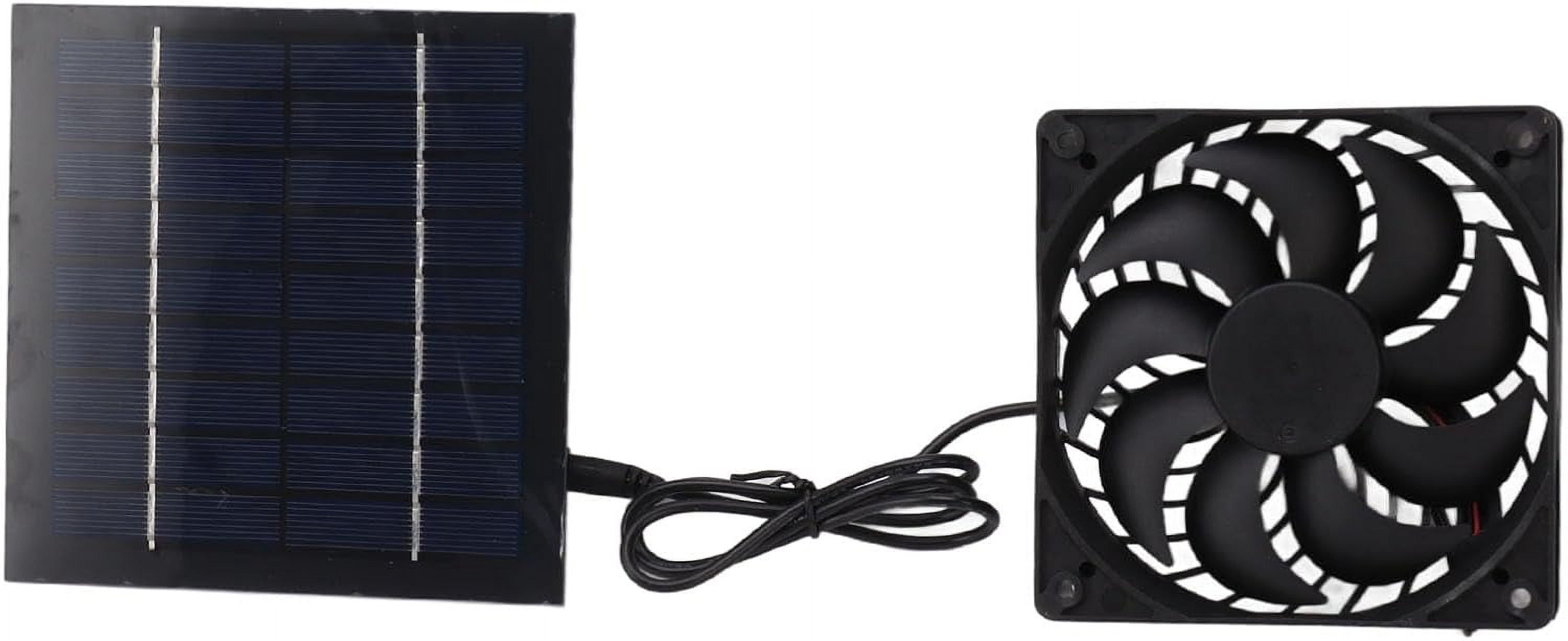 ZY10w Solar Panel Fan Kit ABS Waterproof Solar Power Fan 14.5cm Ventilador Solar for Greenhouses Doghouses Sheds-1008