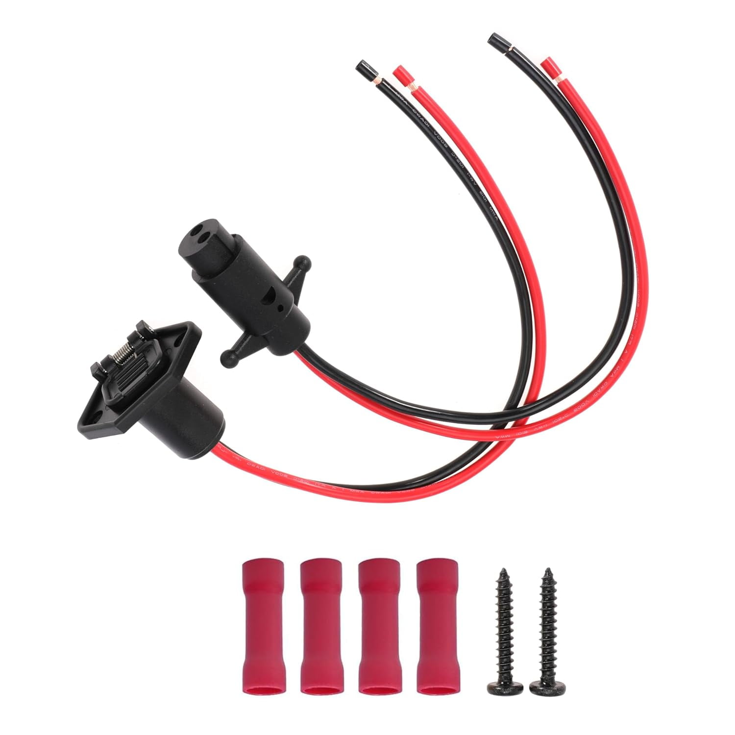 ZY12V Trolling Motor Connector 8AWG 2 Wire Trolling Motor Connector Plug for Marine Boat (Plug