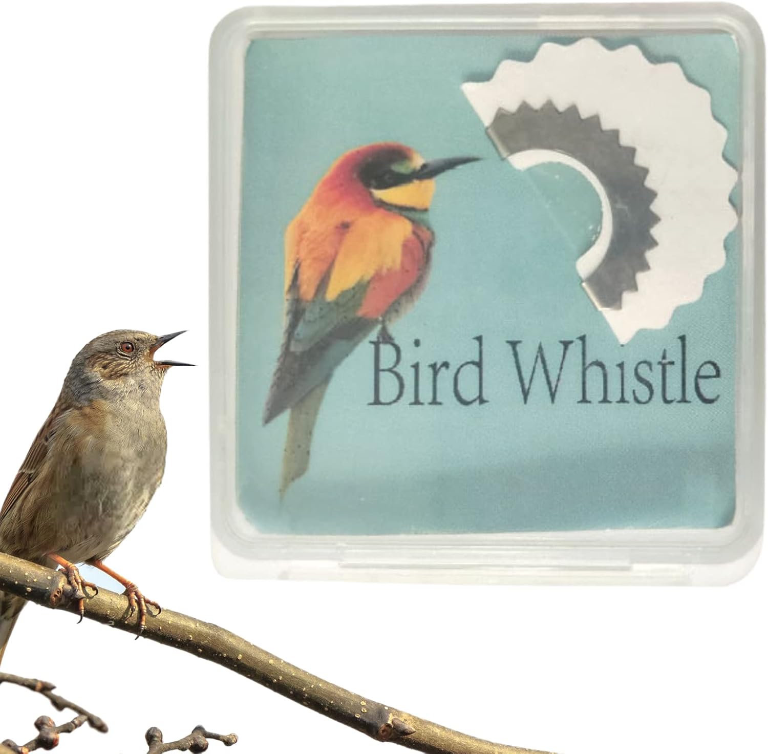 ZY2 Pcs Wacky Whistles Fun Bird Caller Tongue Whistle,Magic Tweeting