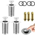 ZY2024 New Bathroom Sink Stopper Hair Catcher, Pop Up Sink Drain Filter