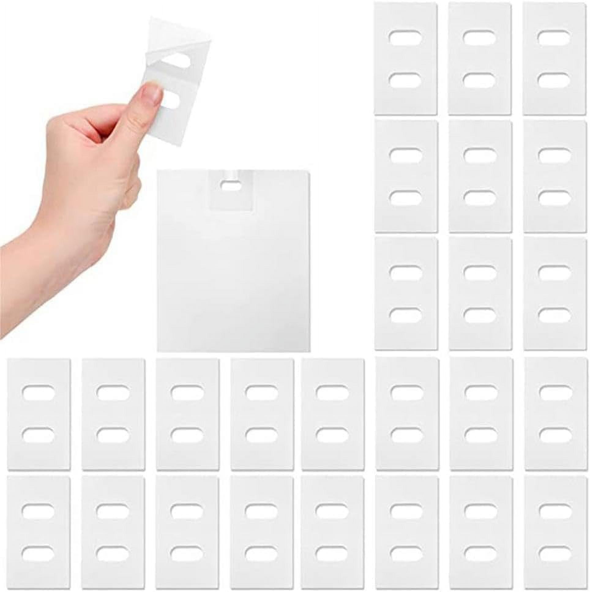 ZY30Pcs Transparent Vertical Blind Repair Tabs for Vertical Blinds