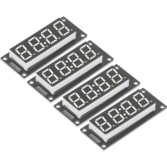 ZY4 Packs LED Display 7 Segment 4 Digit Drive Board, TM1637 0.56in