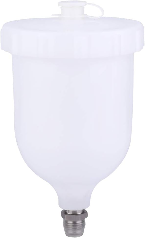 ZY600ml Spray Gun Pot Gravity Feed Plastic Paint Cup Cup Feed Paint Pot