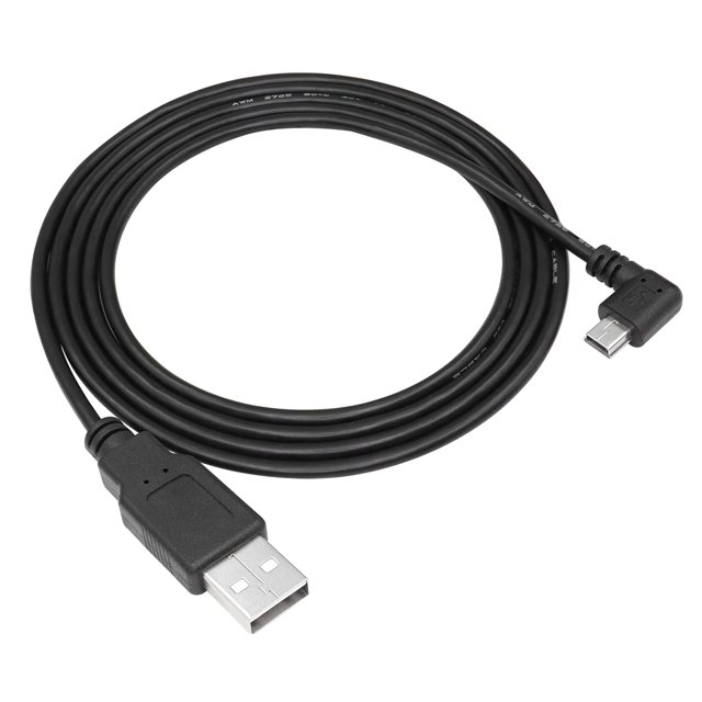 ZY90 Degree Mini USB Cable 4.9FT USB A to Right Angle Mini USB Data
