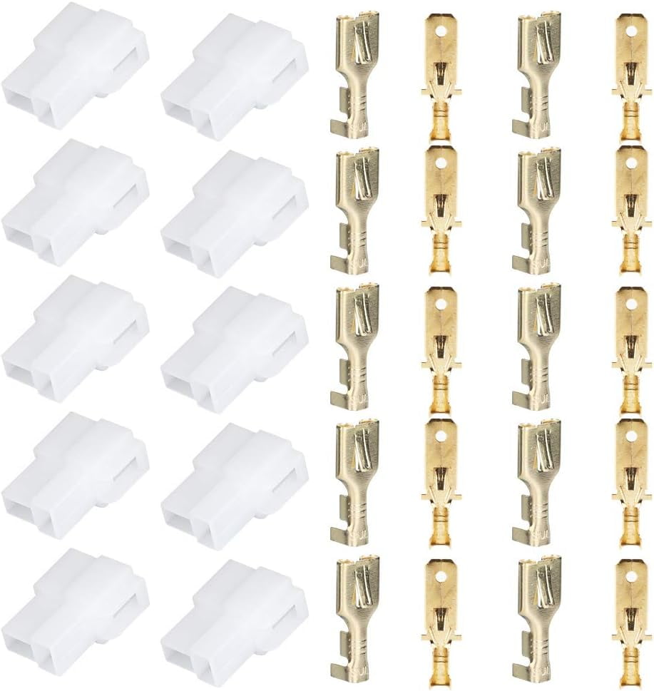 ZYAutomotive Wire Connector, T Type 2 Pin Power Plug Male And Female