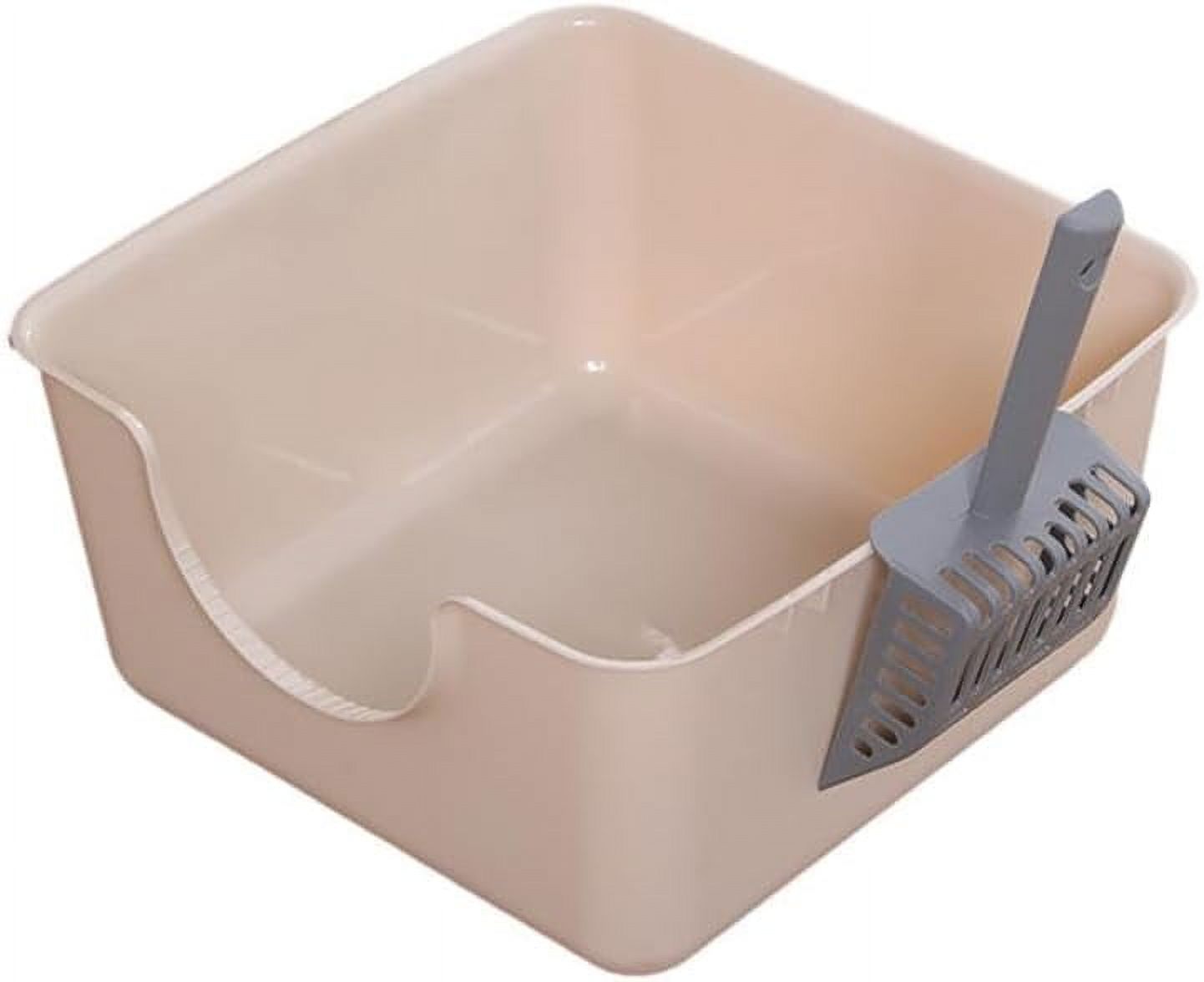 ZYCat Litter Box Extra Large Kitty Litter Pan Smooth 18cm High Sided