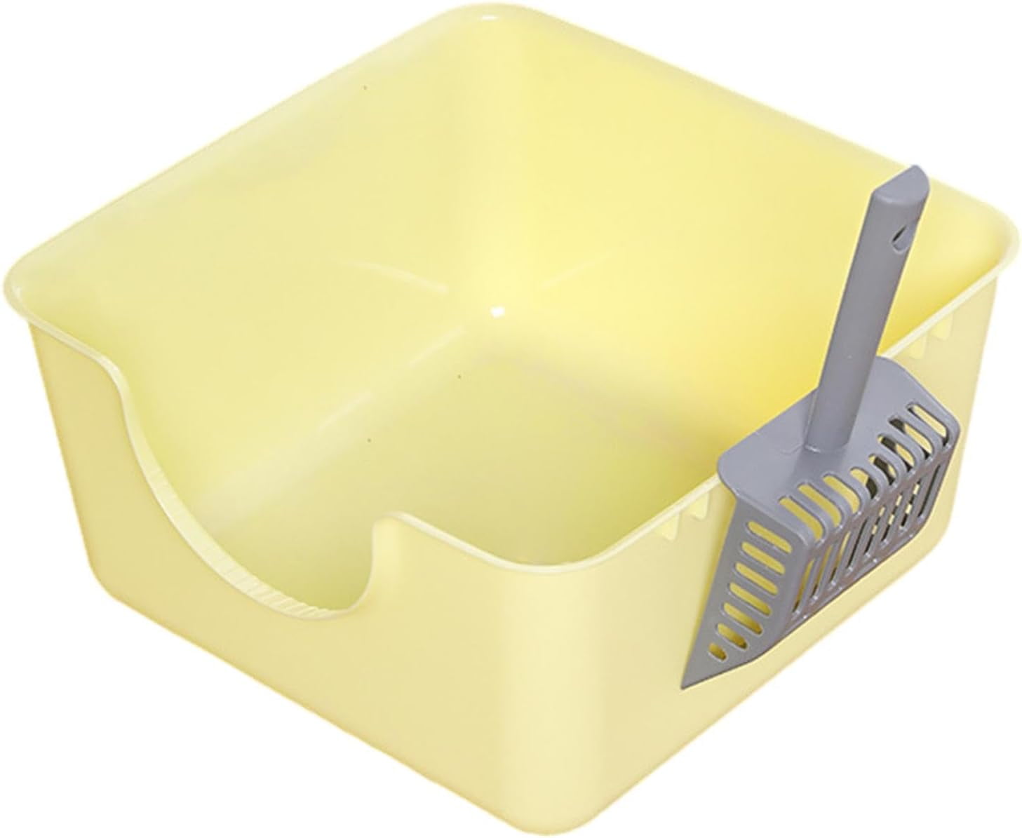 ZYCat Litter Box Extra Large Kitty Litter Pan Smooth 18cm High Sided