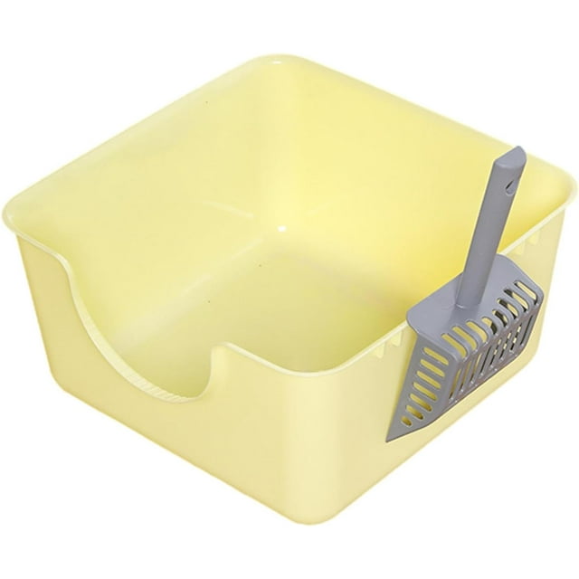 ZYCat Litter Box Extra Large Kitty Litter Pan Smooth 18cm High Sided