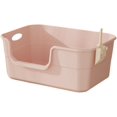 ZYCat Litter Box Kitty Litter Pan Portable 22cm High Sided Sifting