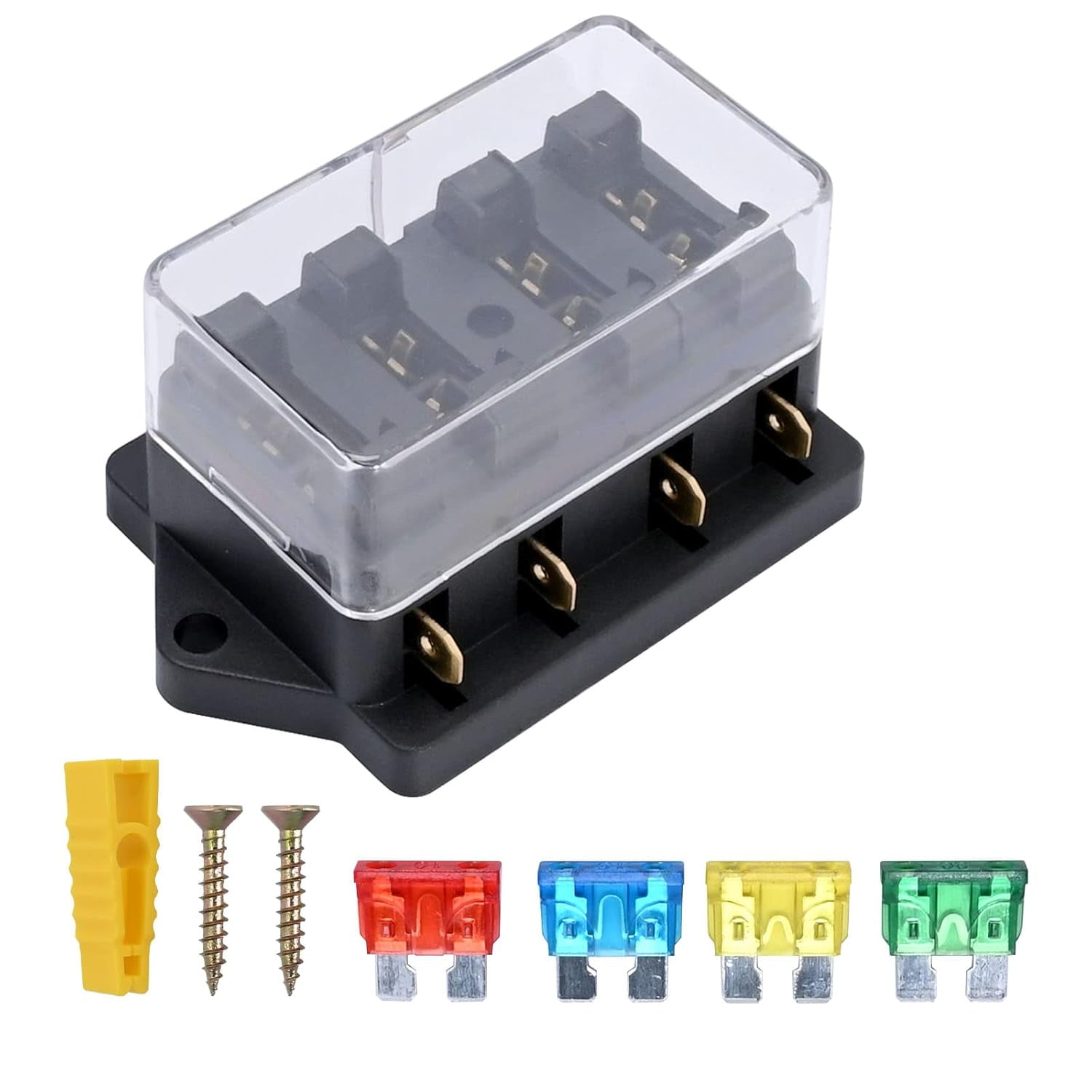 ZYCircuit Standard ATO Car Blade Fuse Box Block Holder for Automotive