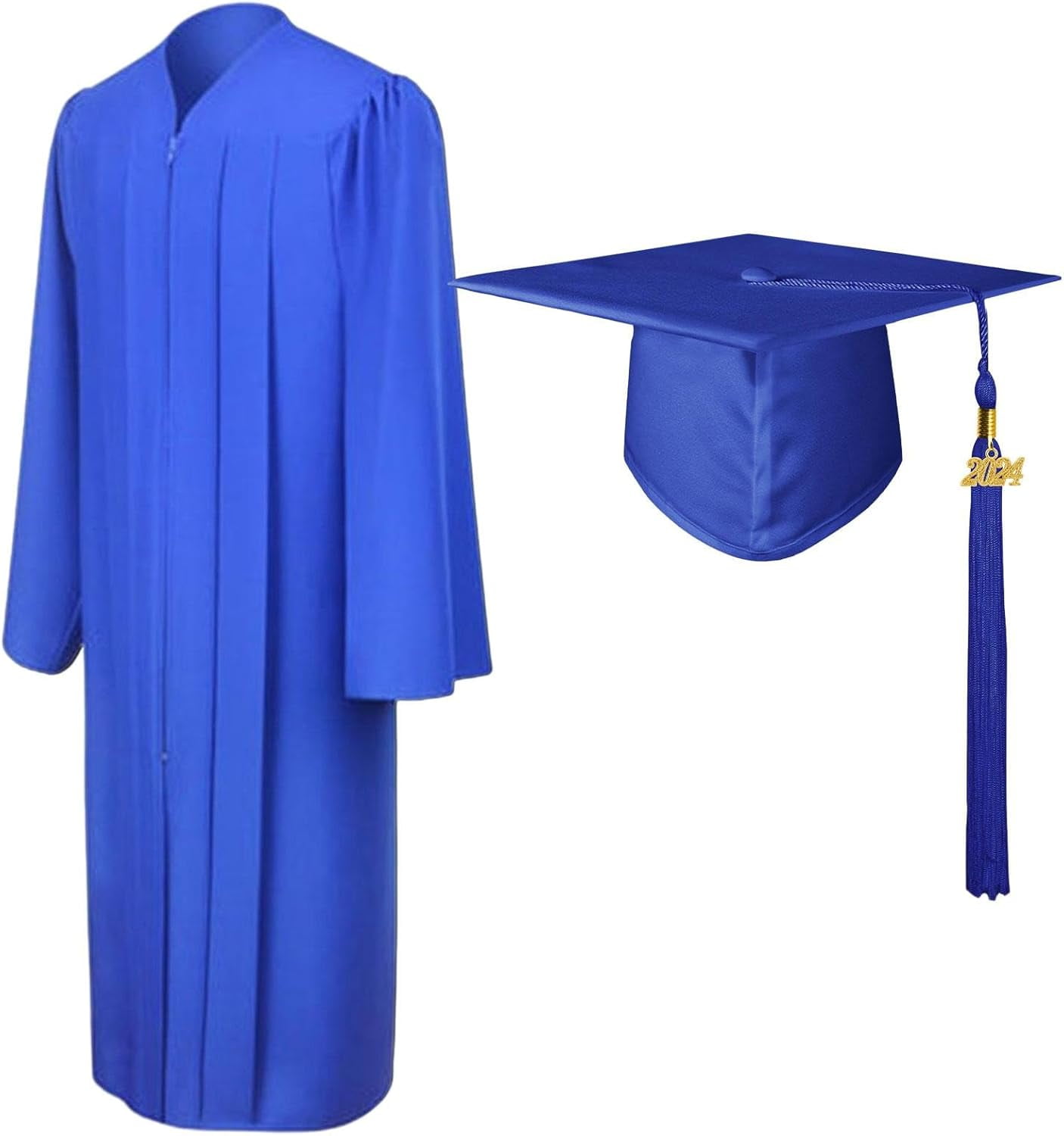 ZYGraduation Gown Set Matte Graduation Gown Cap Tassel Set, Judge