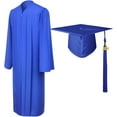 ZYGraduation Gown Set Matte Graduation Gown Cap Tassel Set, Judge