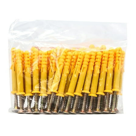 ZYHARUKO 100pcs/set Small Expansion Screws Masonry Screws and Wall Plugs Durable & Reliable Anchoring Solution Simple Installs