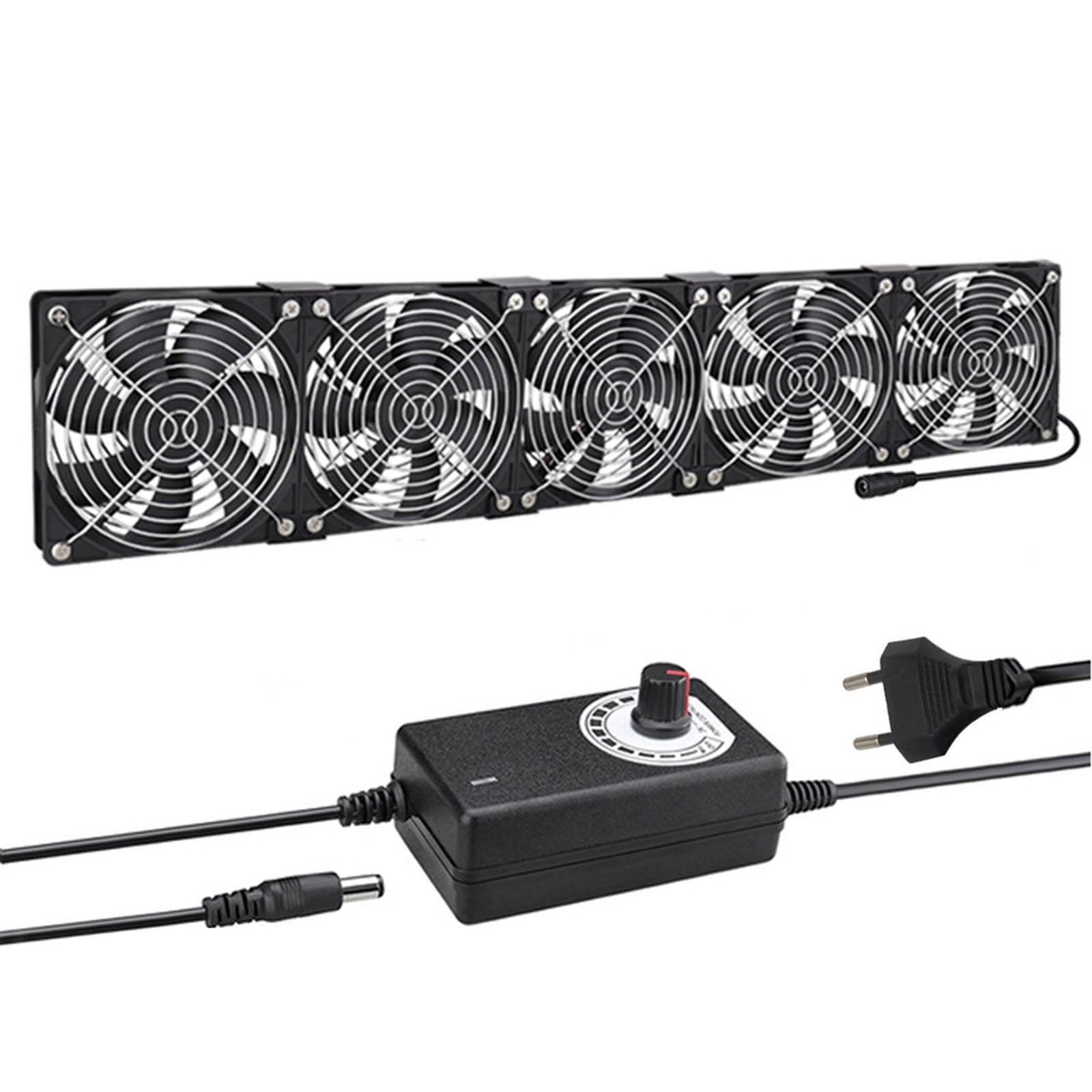 ZYHARUKO 120mm Computer Fan with Plug Big Fans with 100V 240V Speed ...