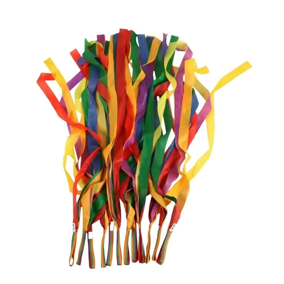 ZYHARUKO 12Pcs Dance Ribbons, Gymnastics Ribbon Colorful Ribbon for Twirling, Artistic Dancing, Gymnastics, Kids Talent Show