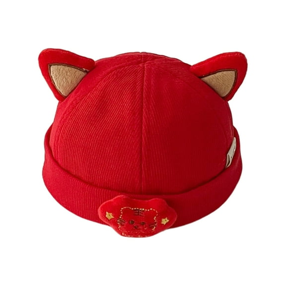 ZYHARUKO 2023 NEW Beanie Hat Red Baby Hat Cute Bonnet Cap Fashion Winter Warm Hat for Baby Kid Children Newborn Boy Girl 0-3Years