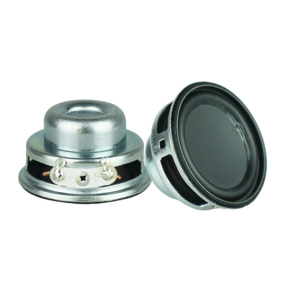ZYHARUKO 2Pcs 36mm 4Ohm 3W Portable Speakers 1.42inch Small Full Ranges Rubber Side Inner Magnetic Speakers Replacement