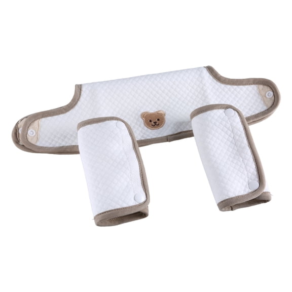 ZYHARUKO 3Pcs/Set Baby Bibs Waist Stool Carrier Protector Cover Pad for Toddler Cotton Feeding Cloth Newborn Cartoon Saliva Towel