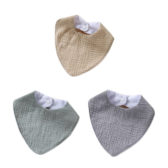 ZYHARUKO 3pcs Breathable & Absorbent Baby Bibs Waterproof Drool Catcher Stylish & Practical Baby Bibs Comfortable for Infants
