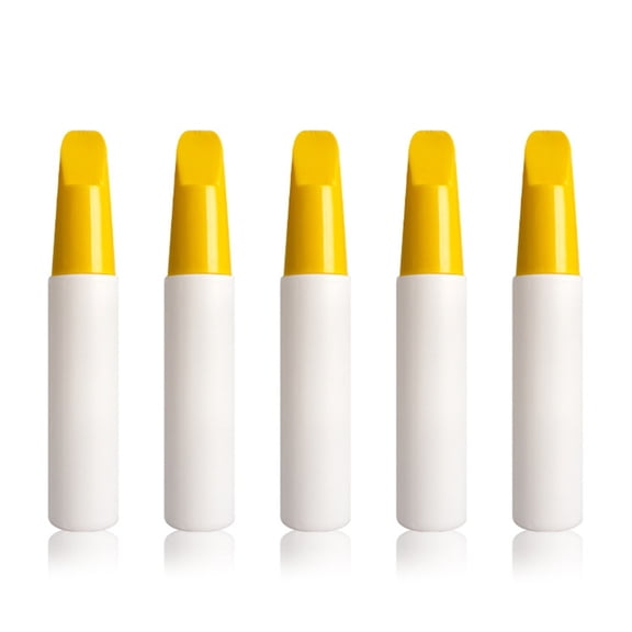ZYHARUKO 5Pcs Empty Marker with Brush Tip Applicator, Interchangeable Empty Car Paint Repair Pen with Brush Tip Applicator