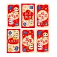 ZYHARUKO 6Pcs Redness Envelopes for Traditional Spring Festival 2025