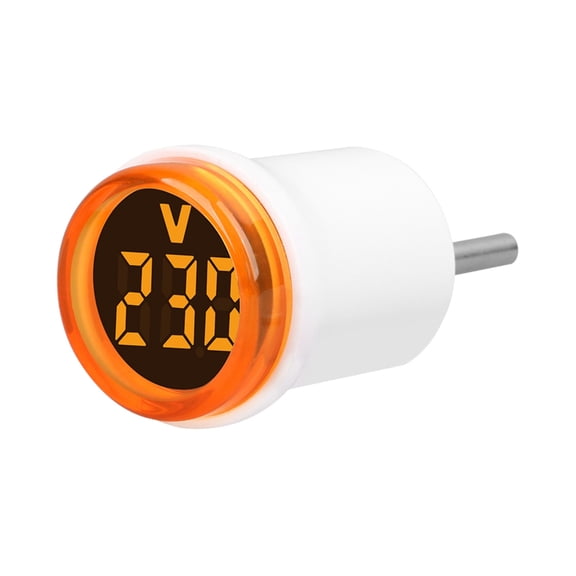 ZYHARUKO AC230V Digital voltages Meter Round voltages Tester with LED Display European plugs In Digital Voltmeter Indicates