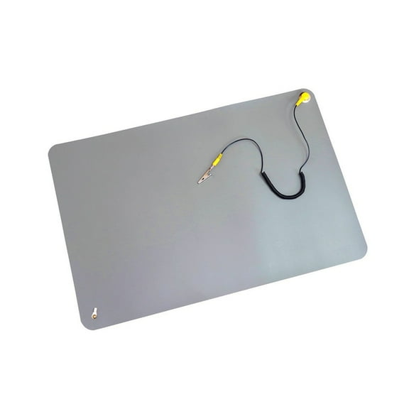 ZYHARUKO Antistatic Safety Mat with Grounding Wire and ESD Wriststrap Suitable for Computer, Mobile Repair, Sensitive Electronics