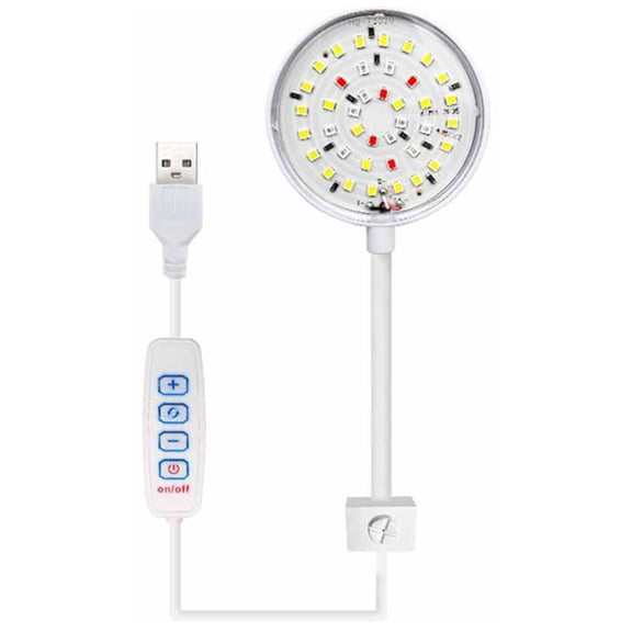 ZYHARUKO Aquariums LED Light 7/5W LED for Small Size Fish Tanks Clip on Type Aquariums Light with Clip Adjustable