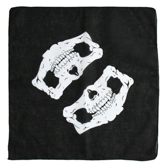 ZYHARUKO Bandana Polyester Skull Print Heads Wrap Scarf Wristband Square Scarf Bicycle Headband Hip Hop Men Women Teens