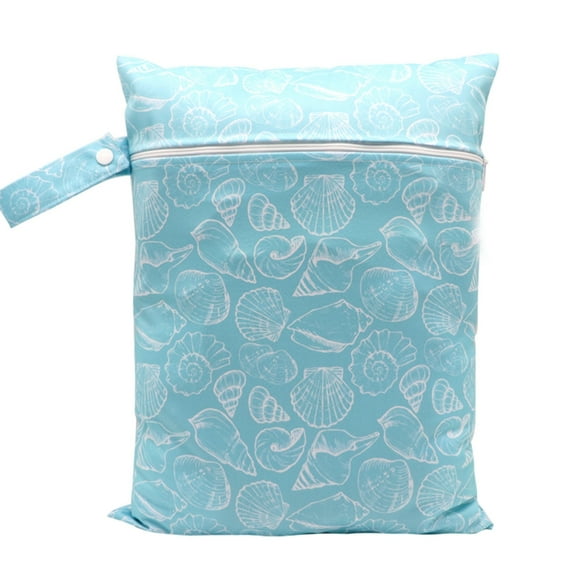 ZYHARUKO Cartoon Print Baby Diaper Bag Waterproof Wet Dry Nappy Zipper Handbag Large Capacity Pouch for Stroller & Travel Durable