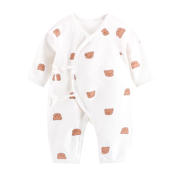 ZYHARUKO Cotton Long Sleeve Baby Romper Unisex Newborn Jumpsuit One Pieces Outfit for Boys Girls Suiatble for Spring Autumn Gift