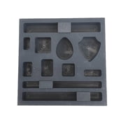 ZYHARUKO Crucible Ingot Bar Casting Ingot Mold Metal Refining Scrap Mold for Melting Casting Refining Durable