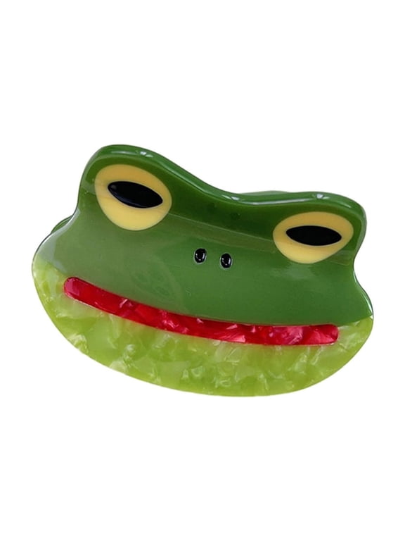 Cute Frog Hair Claw Clip Y2K Gorgeous Hair Catch Unique Handmade Hair Catch Accessories for Long Hair