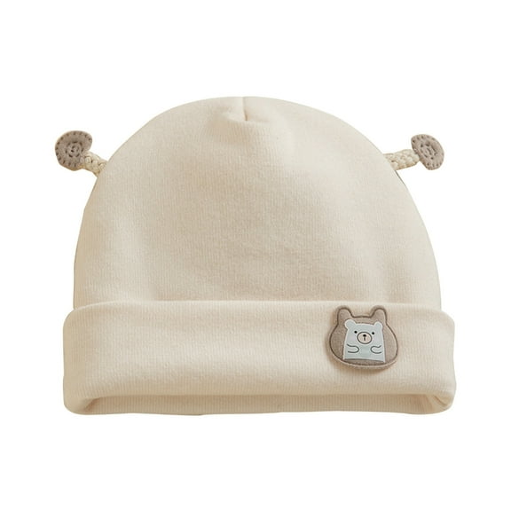 ZYHARUKO Cute Winter Baby Beanies Cap Cartoon Bear/Elephant Infant Warm Hat Windproof Bonnet Hat for 0-3 Months Boys and Girls