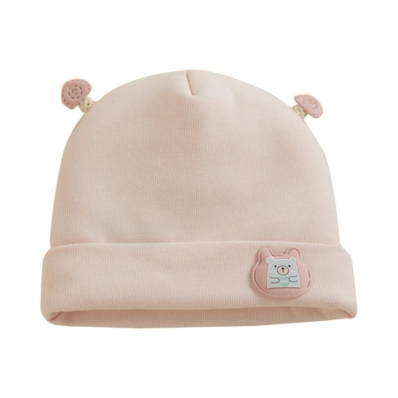 ZYHARUKO Cute Winter Baby Beanies Cap Cartoon Bear/Elephant Infant Warm Hat Windproof Bonnet Hat for 0-3 Months Boys and Girls