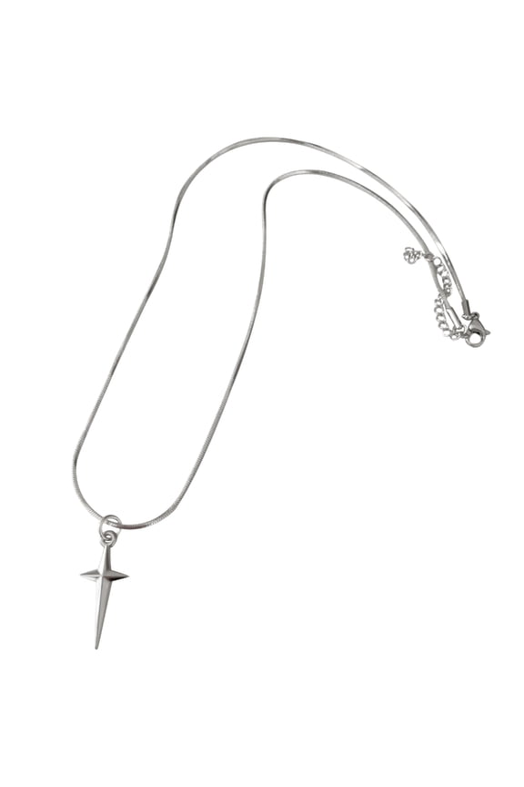 Elegant Cross Star Pendant Necklace Simple Y2K Choker Neck Chain Unique Clavicle Chain Necklace Fashion Jewelry