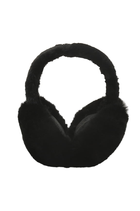 Foldable Plush Earmuffs for Women Warm Ear Warmers Cold Weather Ear Protective Furry Ear Flaps for Outdoor Activities