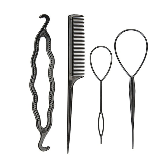ZYHARUKO French Braid Tool Loop Rat Tail Comb Pin Tail Braiding Combs for Women Hair Styling