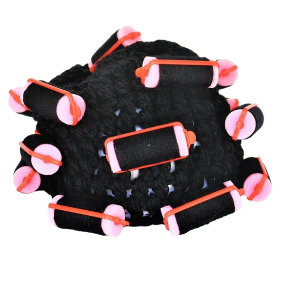 ZYHARUKO Funny Knit Curler Beanie Hat for Girls Fashion Wig Hat Handcrochet Cosplay Costume Hat Novelty Pullover Hat Headwear