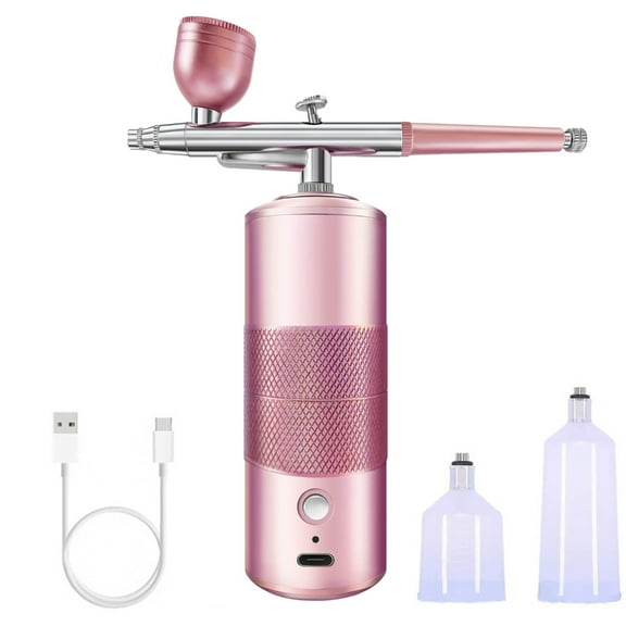 ZYHARUKO Handheld Airbrush Spray Guns Set Portable Wireless Airbrush Rechargeable Hand Airbrush Set for Makeup Cake Decorations