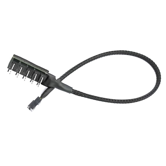 ZYHARUKO High Performances 4PIN/3PIN PWM Fan Splitter Adapter Cable for CPU Cooling With Sleeved Cable Protective PVC Layer Wire