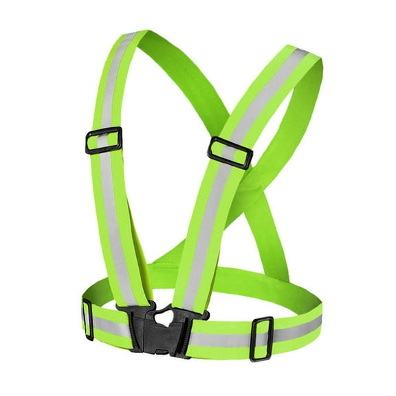 ZYHARUKO Highlight Reflective Straps Night Running Riding Clothing Adjustable Fluorescent Safety Vest For Adult Students Children