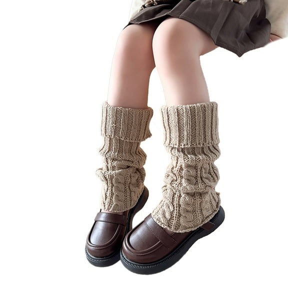 ZYHARUKO Kids Leg Warmers for Winter Spring Lolitas Style Girls Knee High Socks Long Warm Leg Covers Knit Breathable Stockings